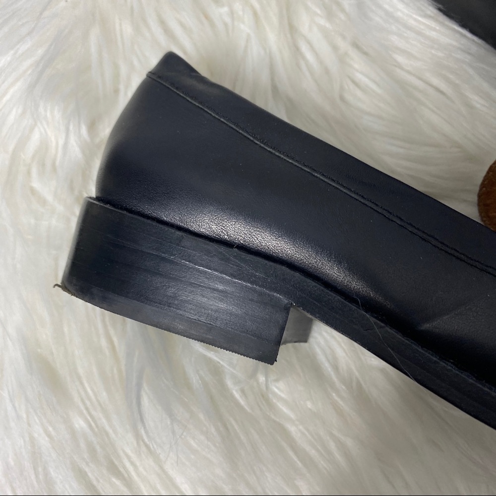 Madewell Black Leather Penny Loafers with Black Sole - Picture 5 of 8
